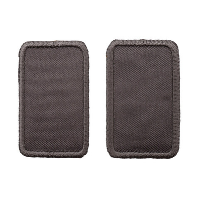 Термоаппликация Прямоугольник 5х3см, уп., 2 шт, цв.серый