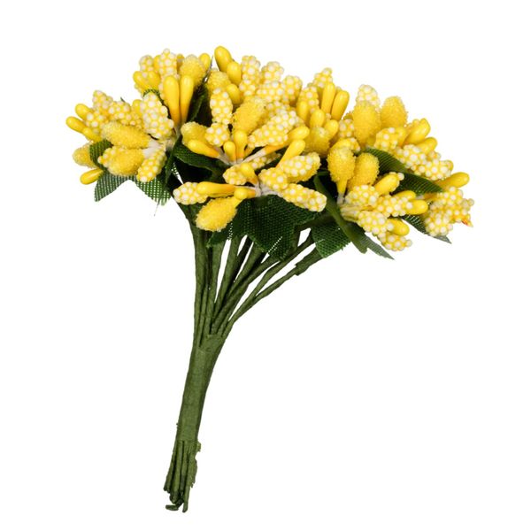 Веточка декоративная 9.5х2 см, 72 шт, 117 желтый, Mr.Painter PFA-05