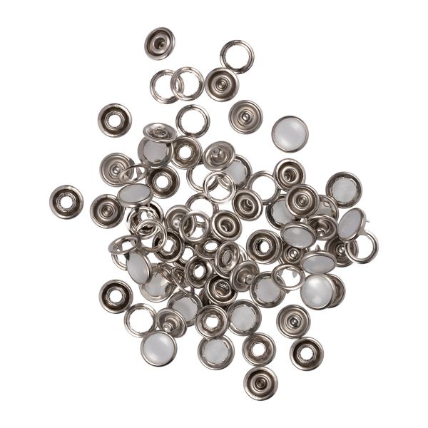 Кнопка рубашечная (джерси) жемчужинка ⌀9.0 мм, ≈1440±20 шт, нерж., никель, Gamma