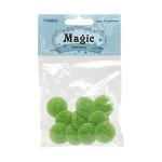 Пуговицы на ножке Розочки, 10 шт (29 зеленый)