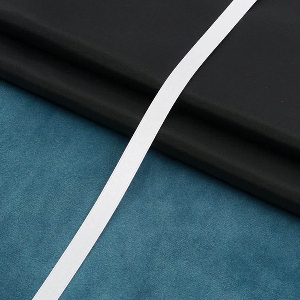 Лента атласная 2-сторонняя 12.0 мм / 22.86±1 метров, C1001 белый, 6102-0002, Globus