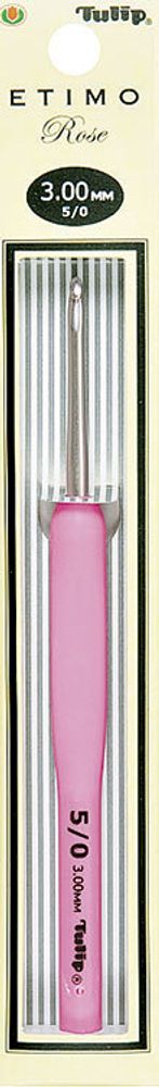Крючок для вязания с ручкой Tulip Etimo Rose 3мм, TER-06e