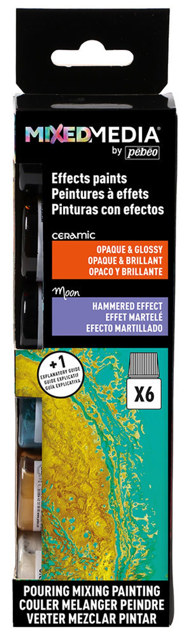 Набор красок Pebeo Mixed Media -Ceramic и Fantasy Moo6 цв. 20 мл