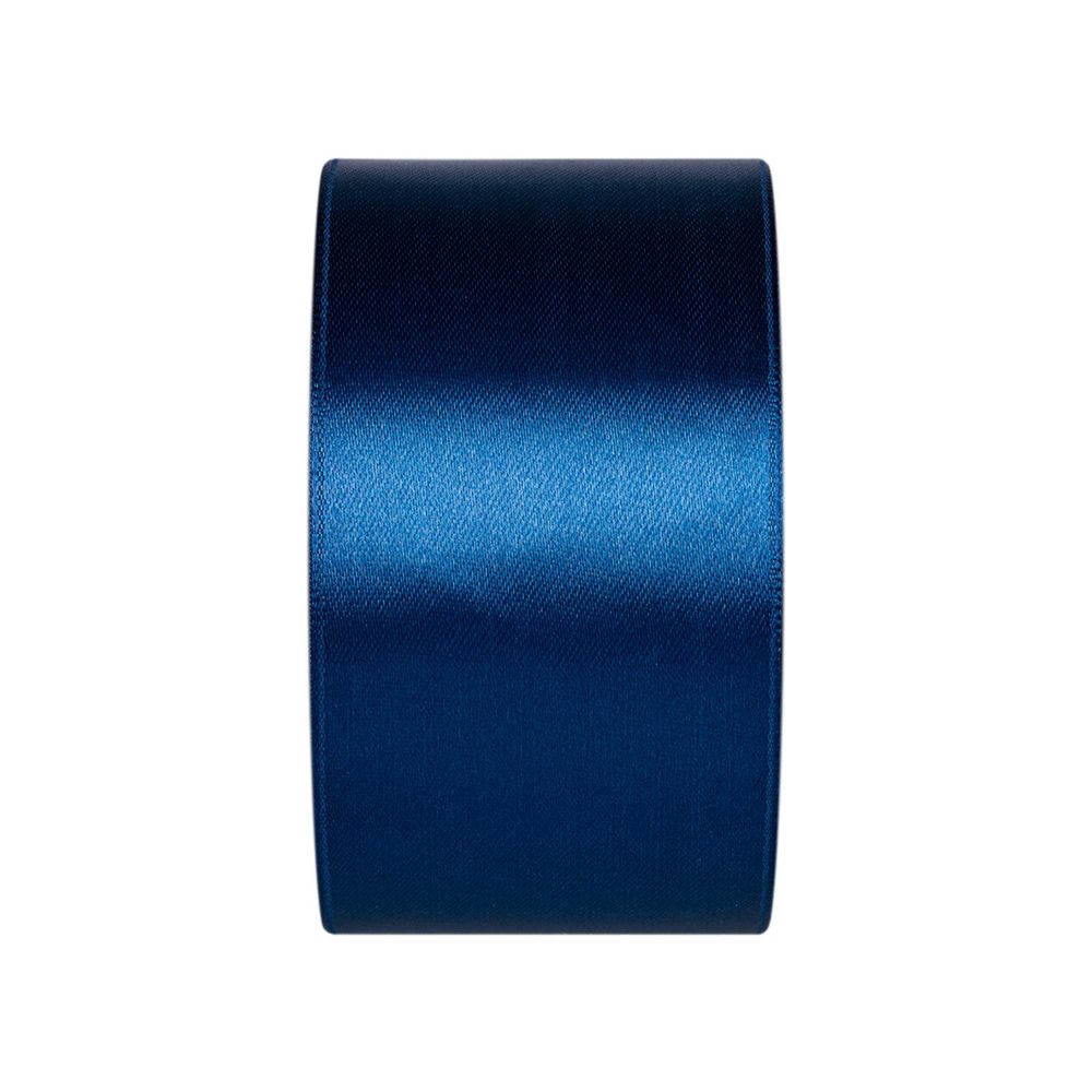 Лента атласная 1-сторонняя 50.0 мм / 33±2 метра, 038 т.синий, Gamma