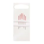 Иглы ручные для синели, глади с цветным ушком, №26,6 шт, Pony