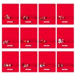 Комплект тетрадей со справочным материалом ПреКрасная, матовая ламинация + выборочный лак, A5+ 48 л. 12 шт, на скобе 65 г/м², белизна 100 %, клетка/линия, 01052 12 предметов, Светоч 48К36