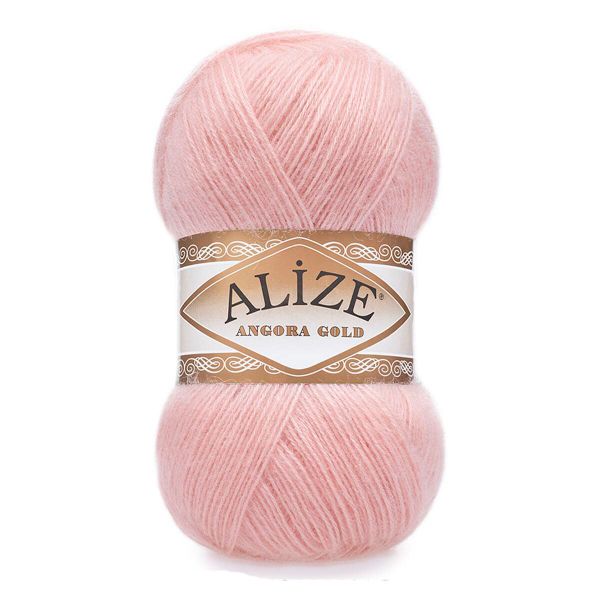 Пряжа Alize (Ализе) Angora Gold / уп.5 мот. по 100 г, 550м, 363 светло-розовый A