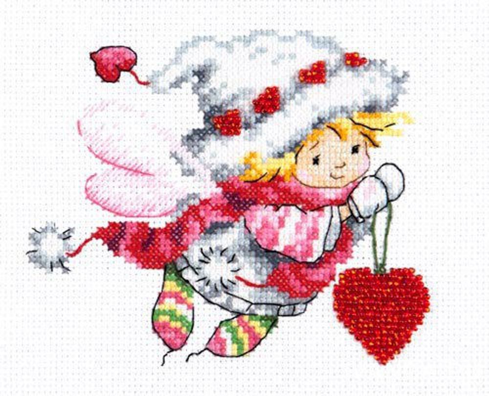 Набор для вышивания нитками Чудесная игла, Дорогому сердцу 13х11 см