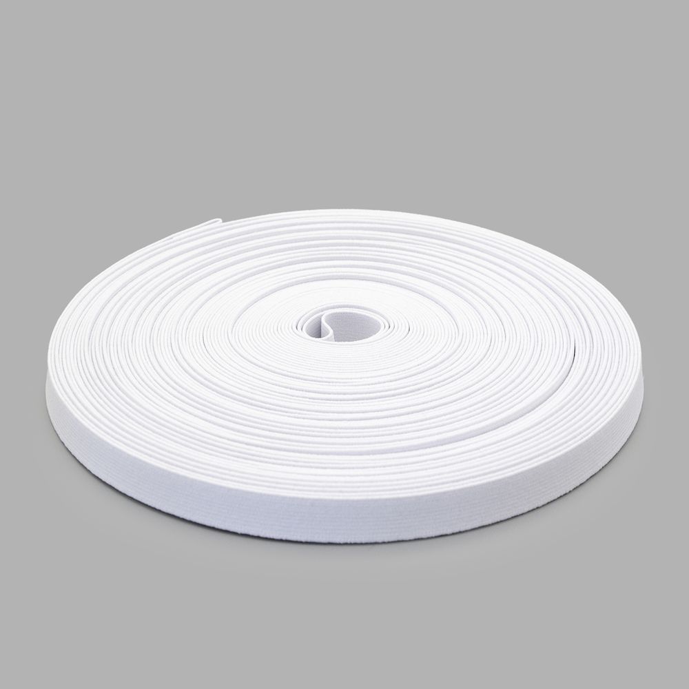 Резинка башмачная 15.0 мм / 25 метров, вязаная, белый