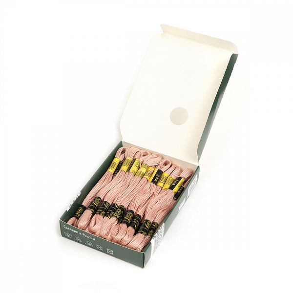 Мулине ПНК им.Кирова цв.5601 бл.розовый, 24 мотка по 8 метров