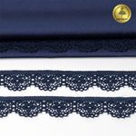 Кружево эластичное (стрейч) 15 мм 8031, цв.S919 синий сапфир уп.50м, Kruzhevo