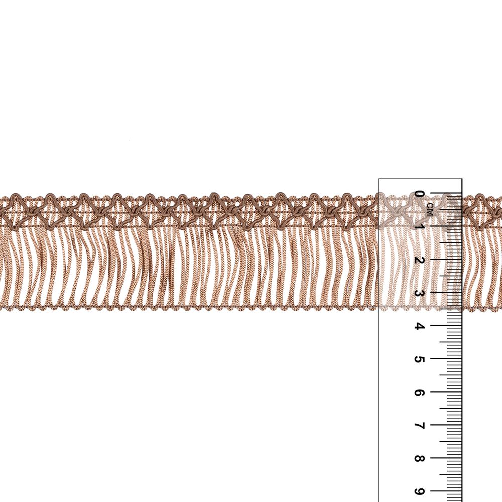 Бахрома отделочная 35.0 мм / 16 метров, 107 бежевый, Gamma А-06
