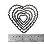 Форма для вырубки Сердечки Фигурные 103х101 мм SCB 20022832