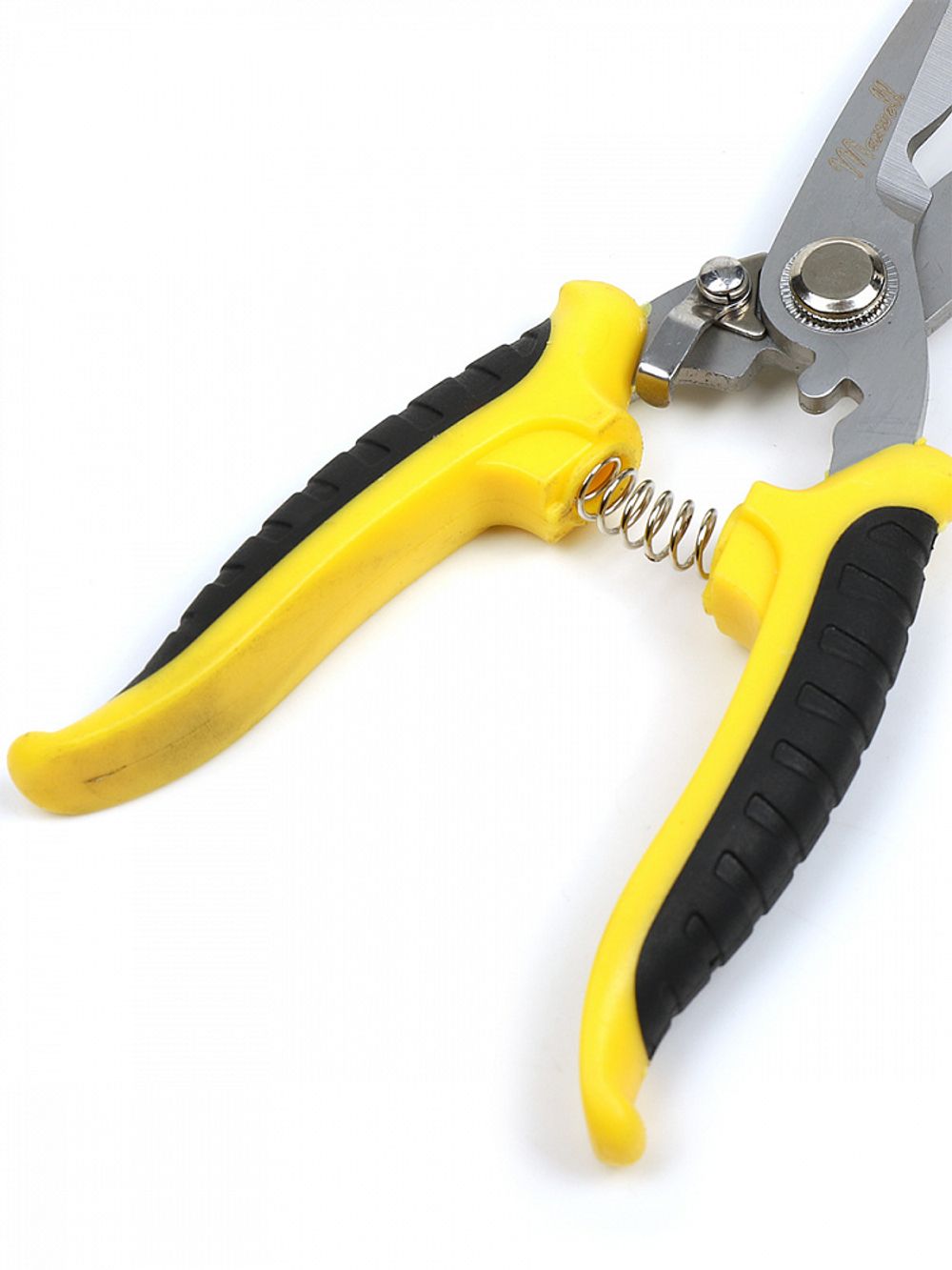 Секатор прямое лезвие 80/210.2 ручки желто-черный пластик, Maxwell Garden