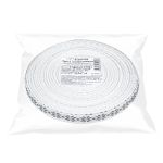 Лента (тесьма) жаккардовая 10.0 мм / 25±1 метров, Орнамент для северных народов, рис 9741 черный, Gamma C3853 (C3752)