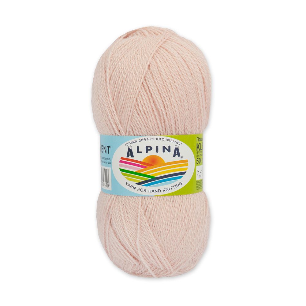 Пряжа Alpina Klement / уп.4 мот. по 50г, 300 м, 33 св.розовый