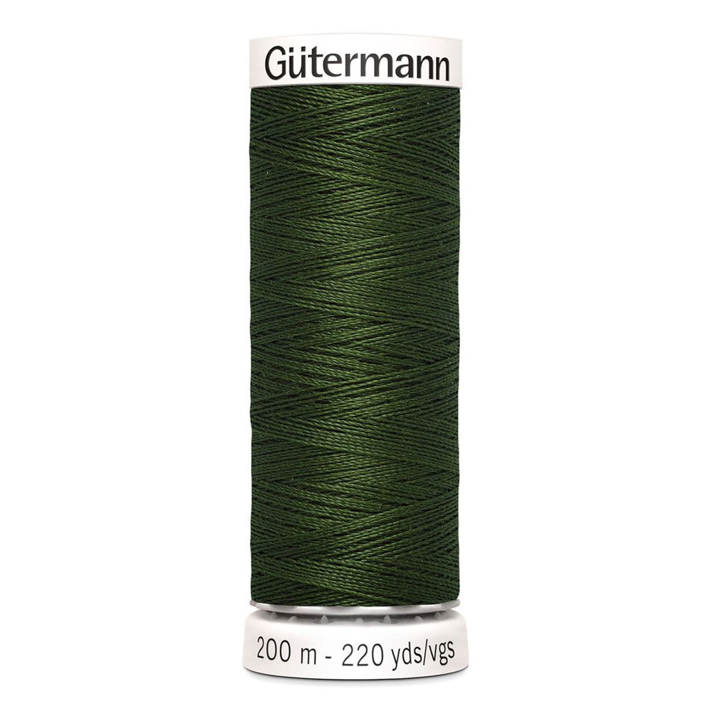 Нитки универсальные Gutermann Sew-all 100 (200 метров), 5 кат. | 597 зеленый хаки