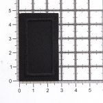 Термоаппликация 45х26 мм (black), LA429, 2 шт