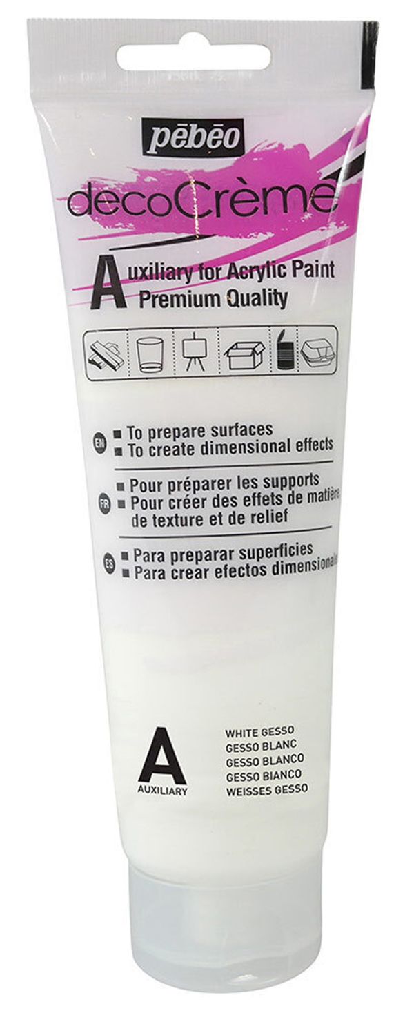 Грунт декоративный decoCreme 120 мл, 089406 белый, Pebeo