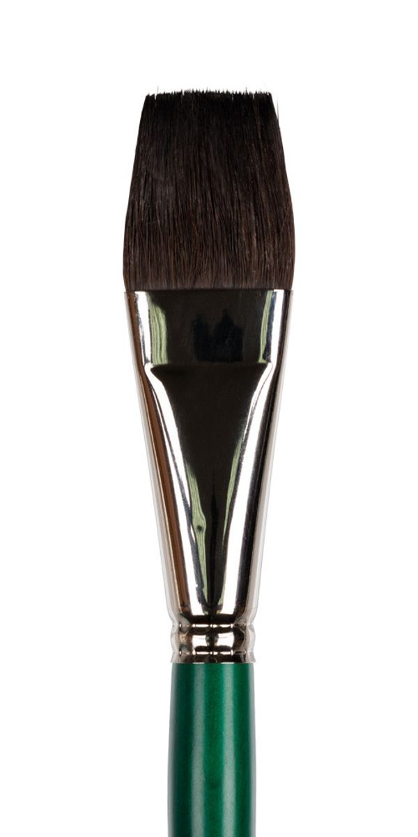 Кисть имитация белки плоская №07, 3 шт, короткая ручка, Vista-Artista 90212-07