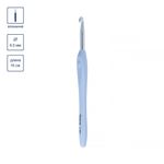 Крючок для вязания с прорезиненной ручкой металл ⌀6.0 мм, 16 см, Gamma RHP