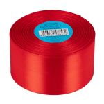 Лента атласная 1-сторонняя 50.0 мм / 33±2 метра, 111 красный, Gamma