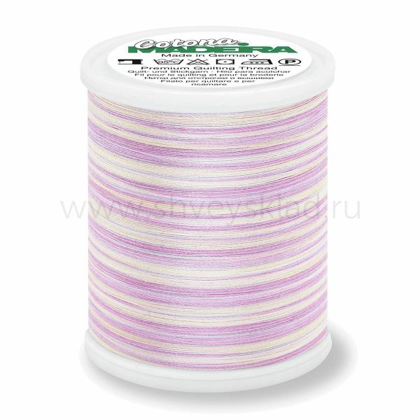 Нитки вышивальные хлопок Madeira Cotona multicolor №30, 400 м, цв. 505, 9331, 5 катушек
