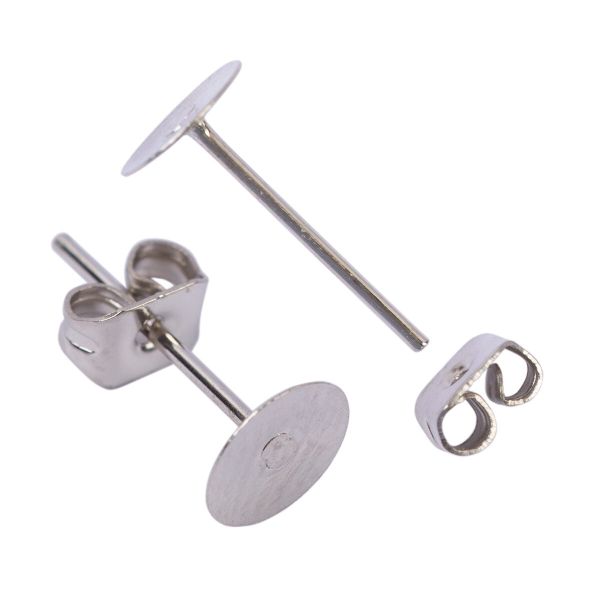 Швензы-гвоздики 12х7 мм, 10 шт, №02 никель, Zlatka DC-072/10