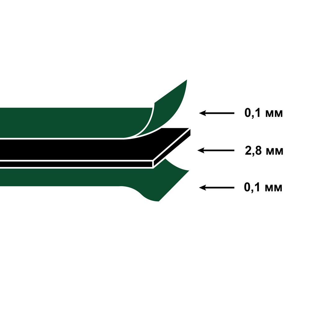 Мат для резки 45х30 см, формат А3, серо-зеленый, Gamma DK-003