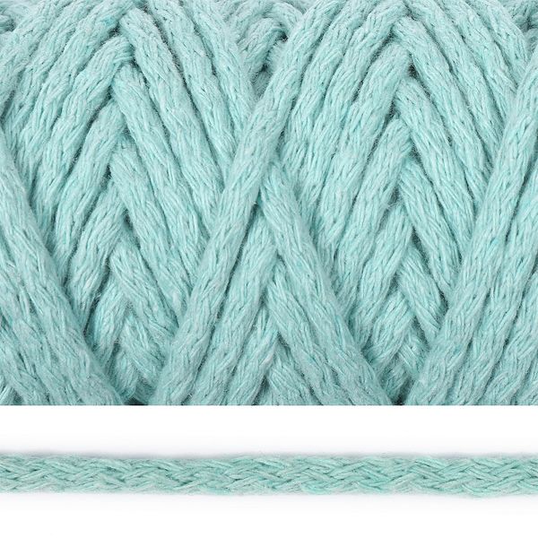 Шнур круглый х/б ⌀5.0 мм / 50 метров, 2133 мятный