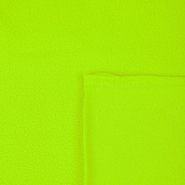 Флис 2-сторонний 190 г/м², 150 см / 2 метра, TBY-0059-229.2, цв.F229 неон желтый