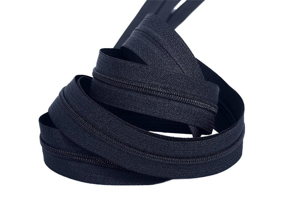 Молния рулонная витая (спираль) Т3 (3 мм) УСИЛЕННАЯ, НА БОБИНЕ, S-233 т.синий (цв.SBS) / кор. 1200 метров