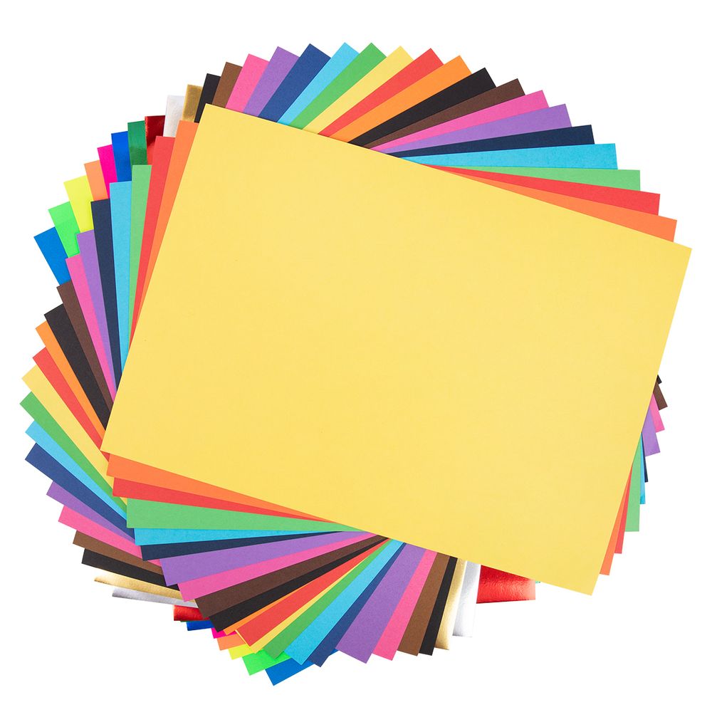 Набор цветной бумаги и картона LPCPS-01 A4 21х29.7 см, 30 л. 30 цв, Лео LPCPS-01