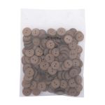 Пуговицы на 2 прокола 22L (14мм), пластик (col.25 светло-коричневый), CR-K18M, 144 шт