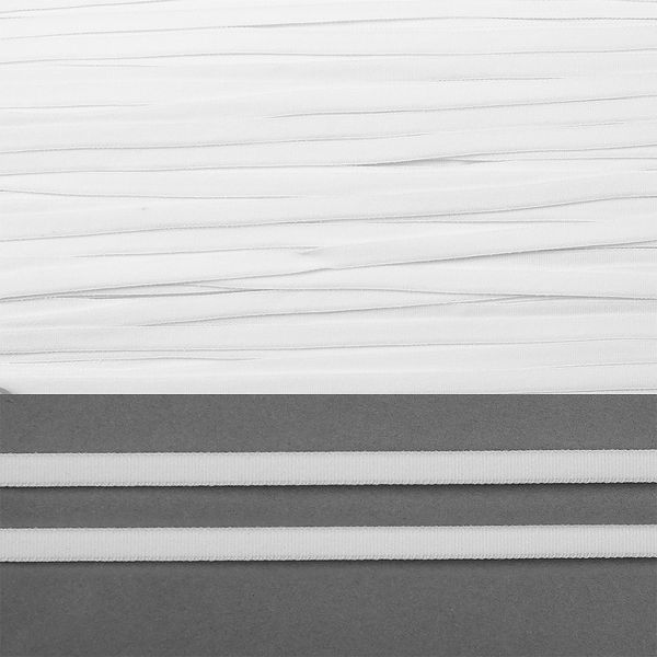 Резинка бельевая (стандартная) 5.0 мм / 100 метров, белый F101