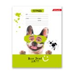 Тетрадь ученическая школьная, выборочный лак, A5+ 18 л. на скобе, 20 шт, клетка, 000366 Зверушки-веселушки, Светоч 18ТСКд5_4_3_1