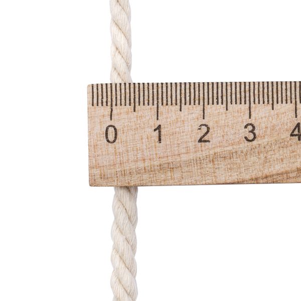 Шнур витой ⌀7.0 мм / 30 метров, хлопковый, х/б суровый