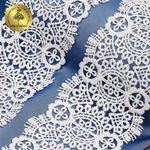 Кружево гипюр (плетёное) 85 мм / 13.71 метров, TBY.SUN.02, цв.белый