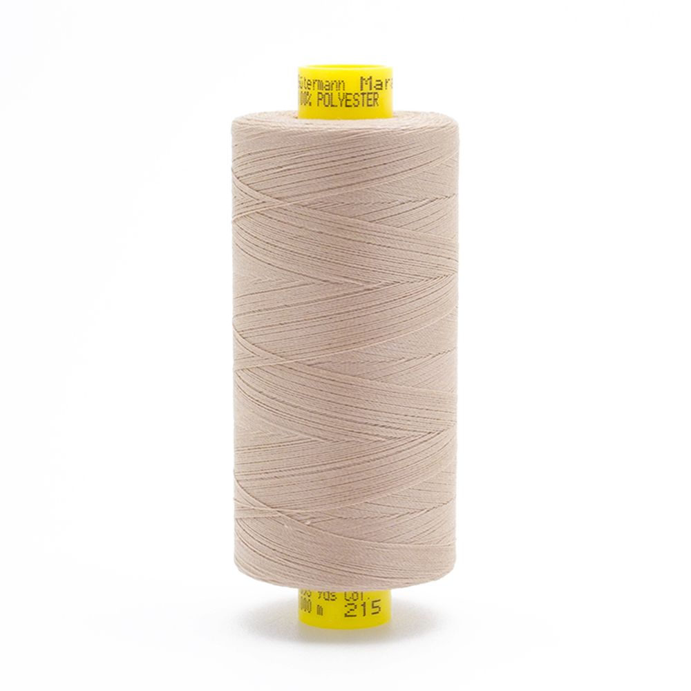 Нитка универсальная Gutermann Mara 120/2, 1000 м, 700207, 215 темно-бежевый, 1 катушка