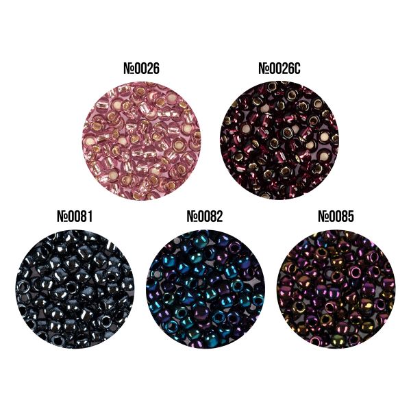 Бисер Япония Toho 11/0 круглый 2 ASSORTI 2.2 мм, 5х5 г, №08