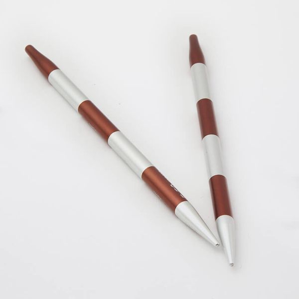 Спицы съемные Knit Pro SmartStix 6 мм, для длины тросика 28-126 см, алюминий, серебристый, фиолетовый бархат, 42129