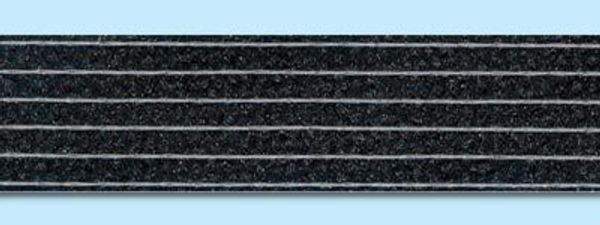 Тесьма усиленная Кромка клеевая 20 мм, 100 м, черный, B, Gamma G-120ht