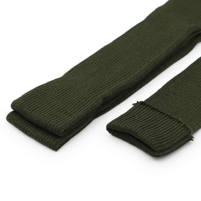 Манжеты трикотажные рукава 6.5 см / 3 метра, тонкие, 2х2, 954 оливковый
