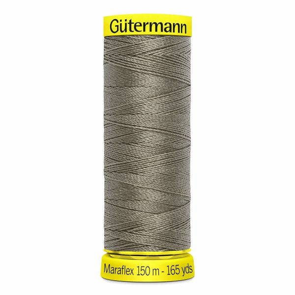 Нитки для трикотажа Gutermann Maraflex, 150м, 727 дымчато серо-зеленый, 5 катушек