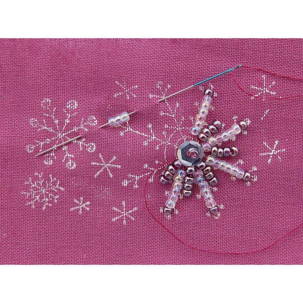 Иглы ручные для вышивания с цветным ушком, №11, серебро/голубой, 6 шт, Pony
