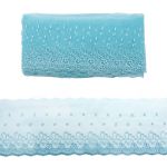 Кружево капроновое широкое 127 мм / 13.71 м, 0574-5002, цв.А783 св.лед