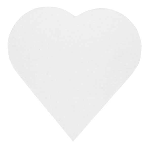 Холст грунтованный на картоне (набор на магните) 10х10 см, 280 г/м², 3 шт, сердце/heart мелкозернистый, Vista-Artista CMV-03