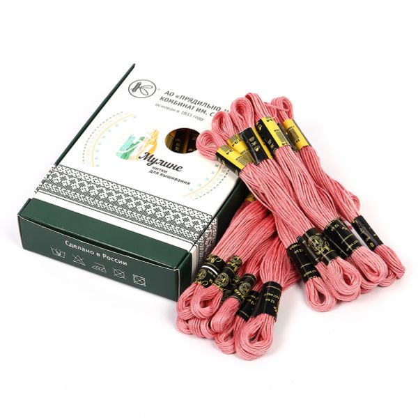 Мулине ПНК им.Кирова цв.9234 розовый, 24 мотка по 8 метров