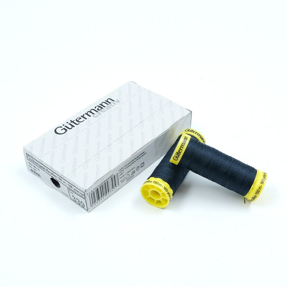 Нитки для трикотажа Gutermann Maraflex, 150м, 339 т.чернильно-синий, 5 катушек