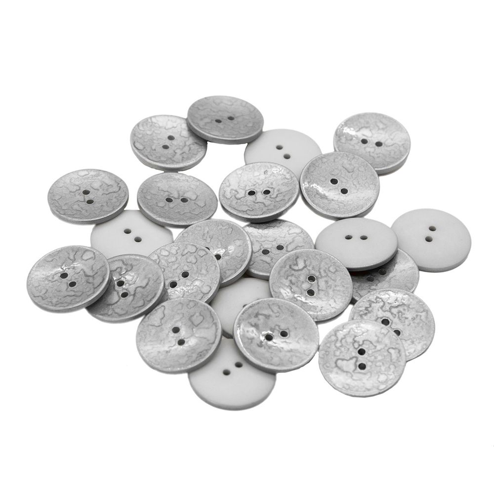 Пуговицы 2 прокола 36L, (col.A (серый)), 36 шт /TOS/